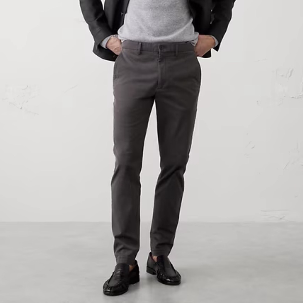 Banana Republic Men's Black Slim Chinos